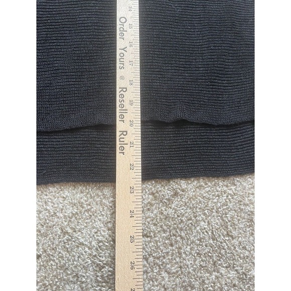 J. Jill Women Petite X-Small Mesh Knit Top Black - Picture 4 of 6